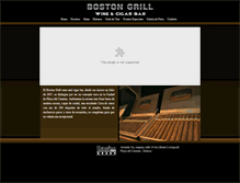 Tablet Screenshot of bostongrill.com.mx